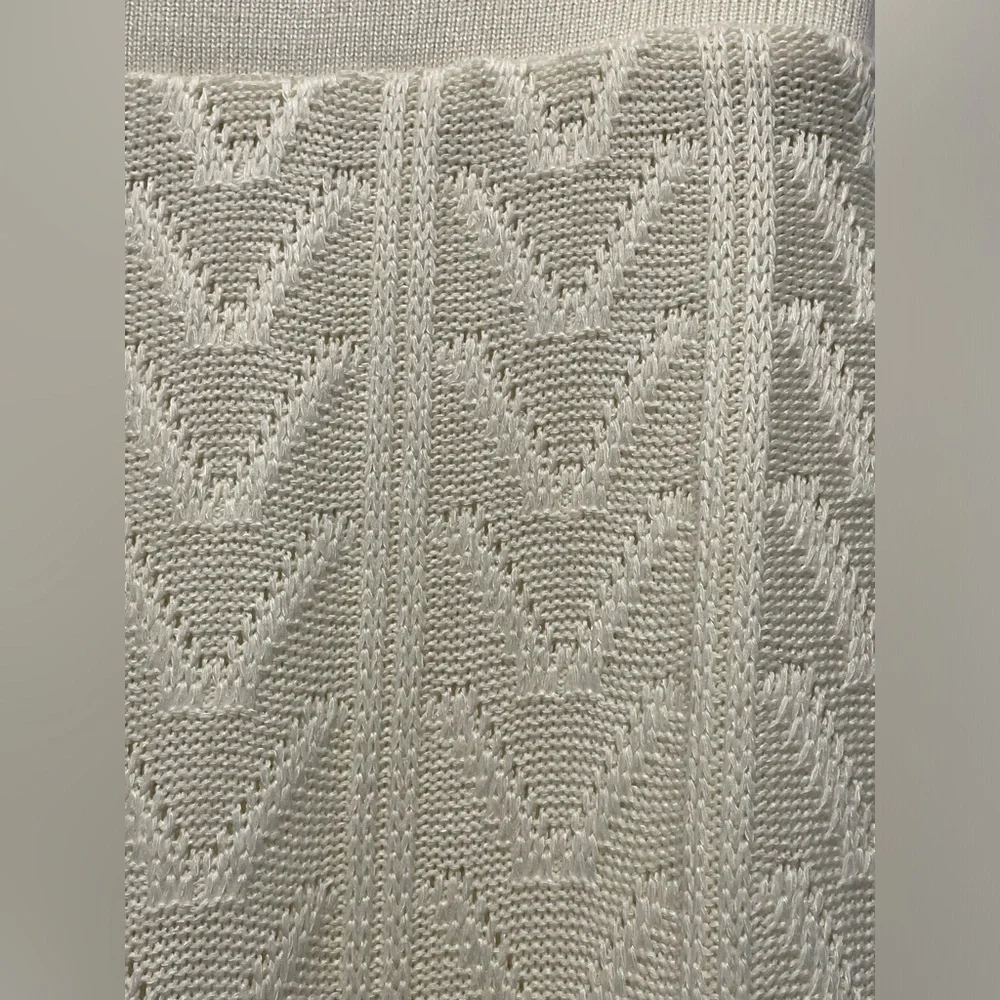 ZARA crocheted knit Flared Leg sweater Pants high waisted size Small - Picture 3 of 6